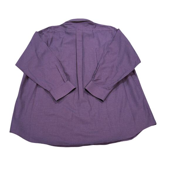 NWT Paul Fredrick Tailor Fit  LS Dress Shirt Purple /Black  Neck 18.5 - Picture 2 of 5